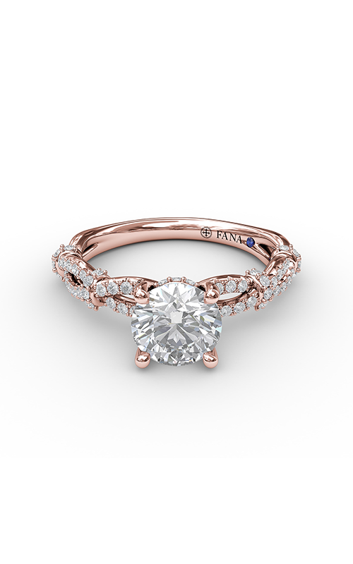 Fana Classic Engagement Ring S3084-14kt-Rose Fana Classic Engagement Ring S3084-14kt-Rose