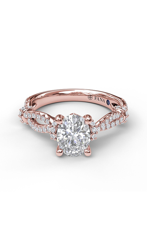 Fana Classic Engagement Ring S3086-14kt-Rose