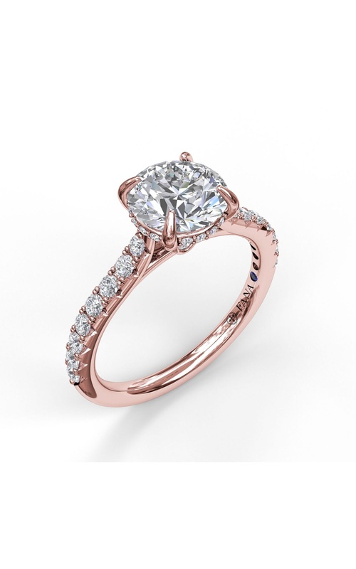 Fana Bridal Engagement Ring S3024-14kt-Rose