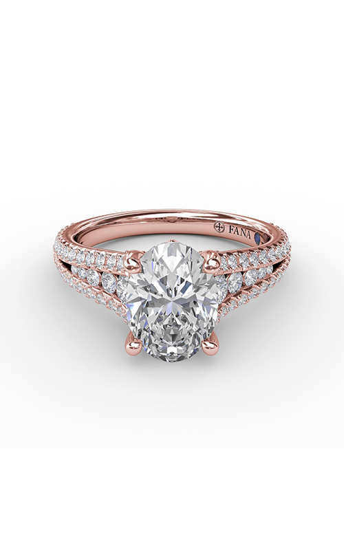 Fana Classic Engagement Ring S3325-18kt-Rose Fana Classic Engagement Ring S3325-18kt-Rose
