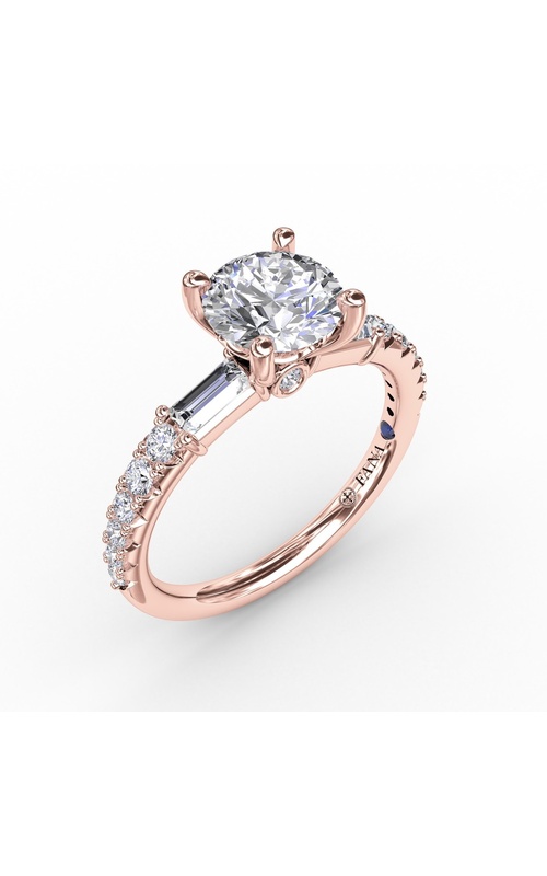 Fana Bridal Engagement Ring S3327-14kt-Rose