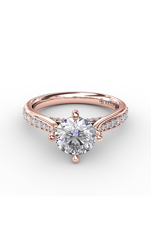 Fana Classic Engagement Ring S3333-14kt-Rose
