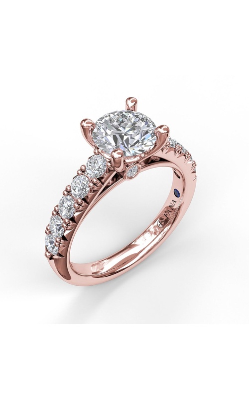 Fana Bridal Engagement Ring S3684-14kt-Rose