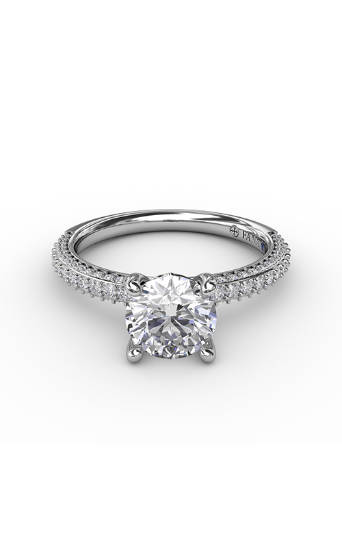 Fana Classic Engagement Ring S3334-Platinum