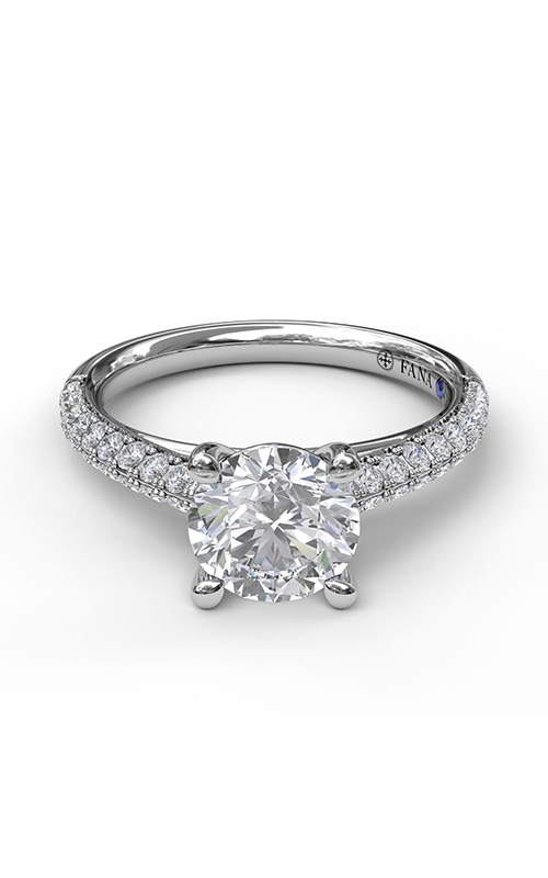 Fana Classic Engagement Ring S3809-14kt-White