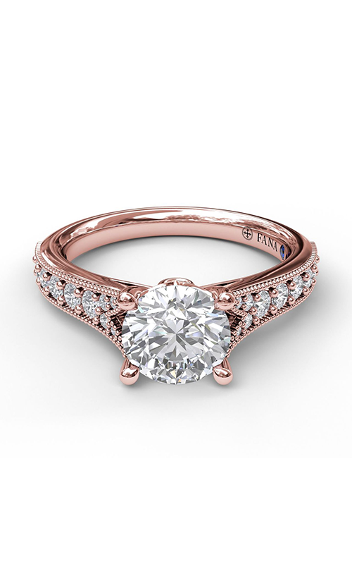 Fana Classic Engagement Ring S3827-14kt-Rose