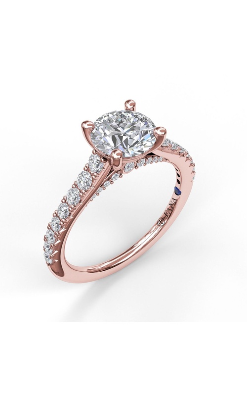 Fana Bridal Engagement Ring S3862-14kt-Rose