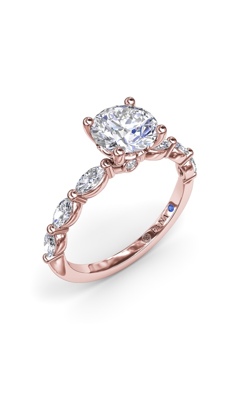 Fana Bridal Engagement Ring S4074-14kt-Rose