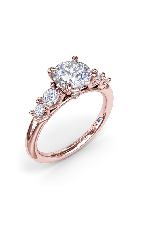 Fana Bridal Engagement Ring S4080-14kt-Rose