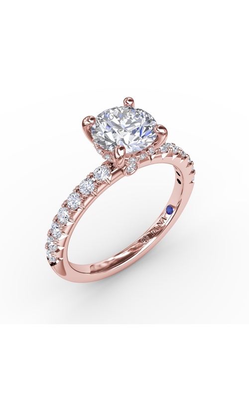 Fana Bridal Engagement Ring S4132-14kt-Rose