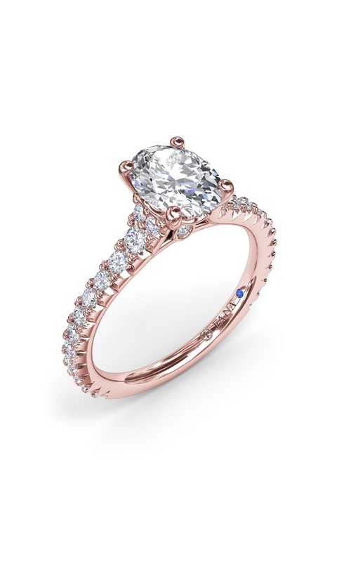Fana Bridal Engagement Ring S4144-14kt-Rose
