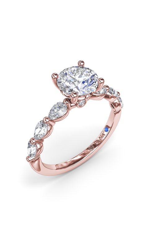 Fana Bridal Engagement Ring S4170-14kt-Rose