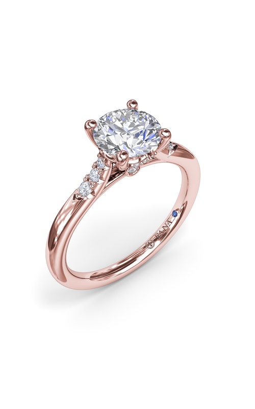 Fana Bridal Engagement Ring S4181-14kt-Rose