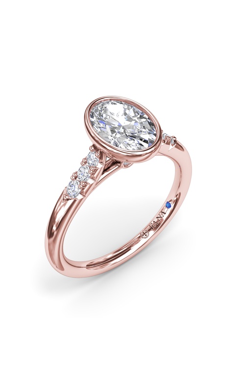 Fana Bridal Engagement Ring S4184-14kt-Rose