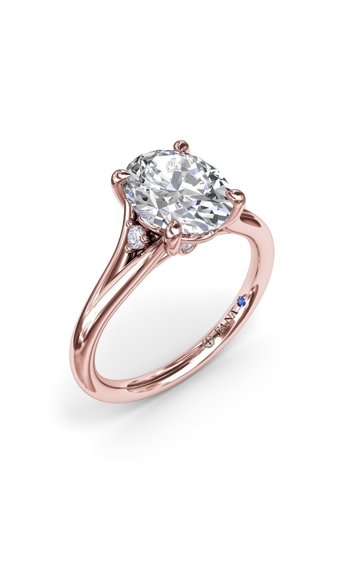 Fana Bridal Engagement Ring S4188-14kt-Rose