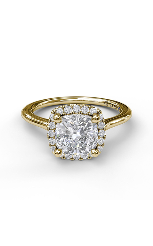 Fana Halo Engagement Ring S3044-14kt-Yellow