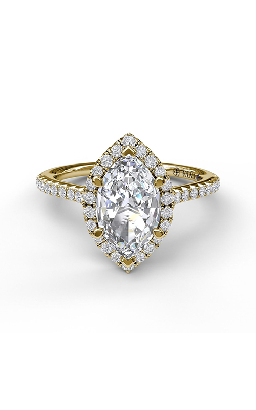 Fana Halo Engagement Ring S3042-14kt-Yellow