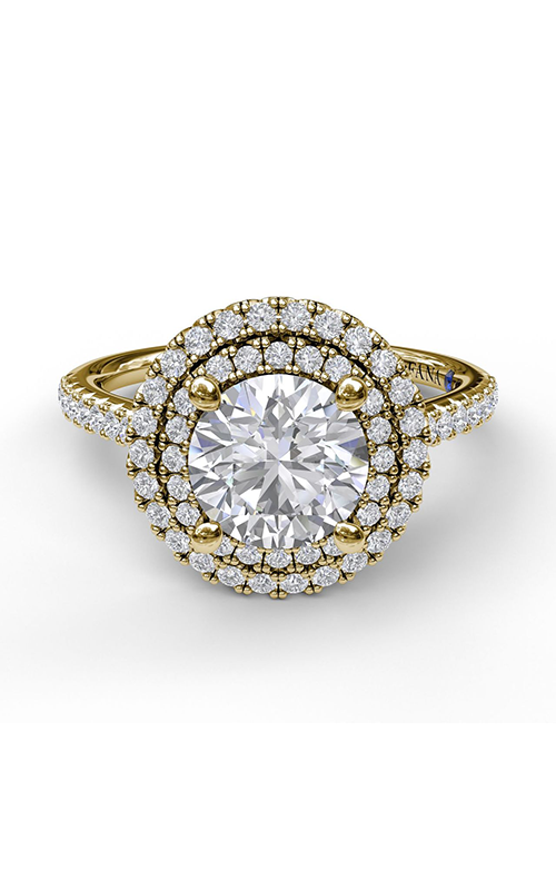 Fana Halo Engagement Ring S3511-14kt-Yellow