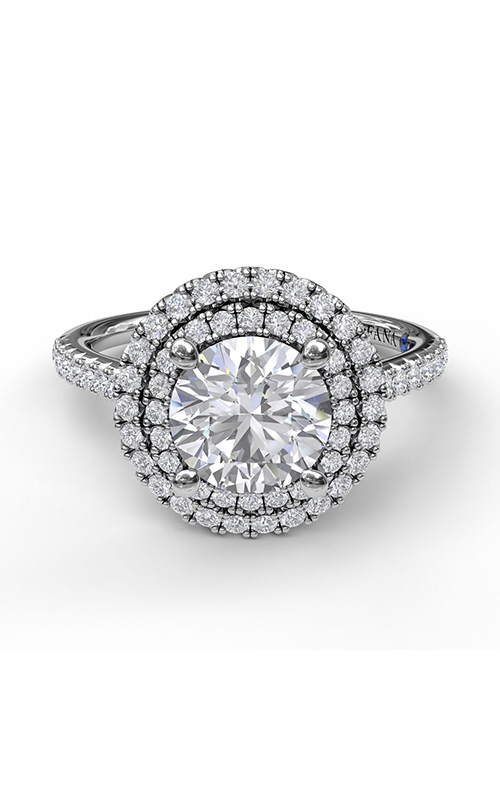 Fana Halo Engagement Ring S3511-18kt-White