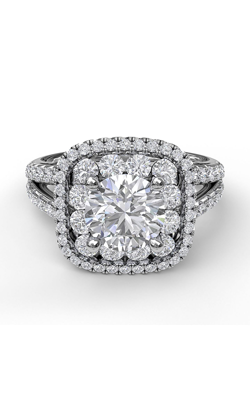 Fana Halo Engagement Ring S3507-18kt-White