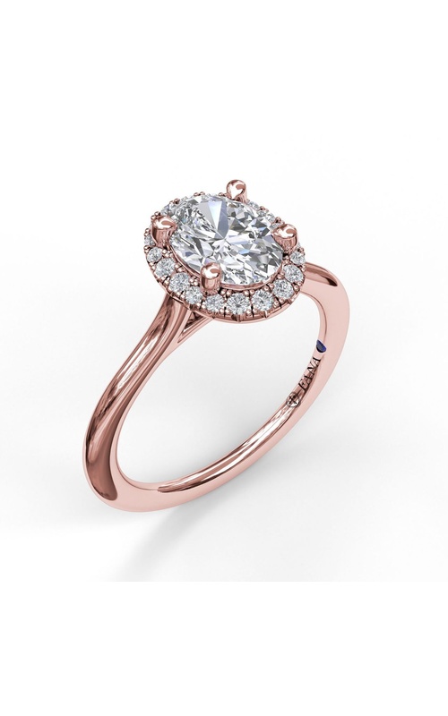Fana Bridal Engagement Ring S3043-14kt-Rose