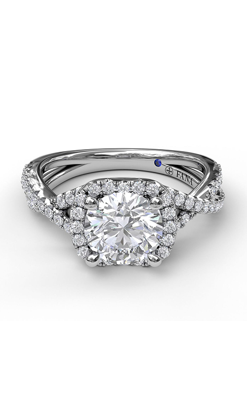 Fana Halo Engagement Ring S3359-Platinum