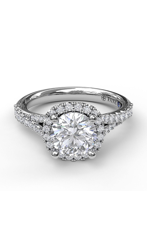Fana Halo Engagement Ring S3365-18kt-White