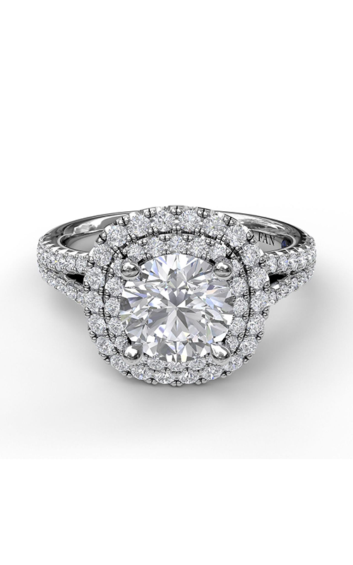 Fana Halo Engagement Ring S3369-Platinum