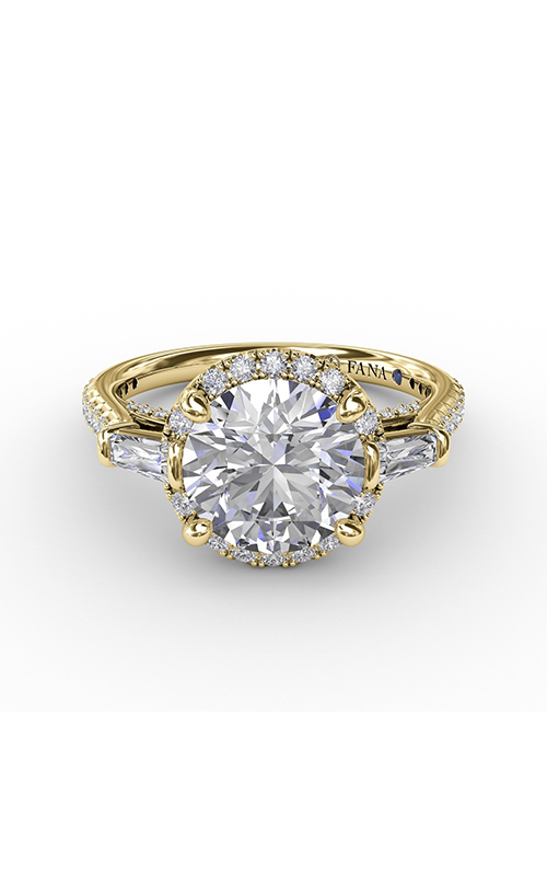 Fana Halo Engagement Ring S3278-14kt-Yellow