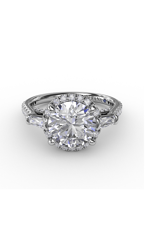 Fana Halo Engagement Ring S3278-18kt-White