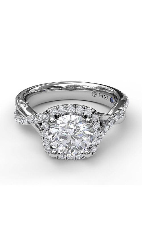 Fana Halo Engagement Ring S3755-18kt-White