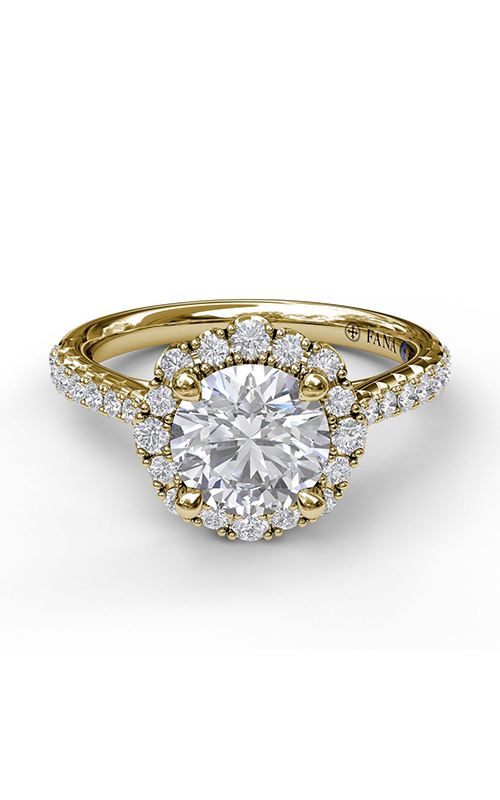 Fana Halo Engagement Ring S3723-14kt-Yellow