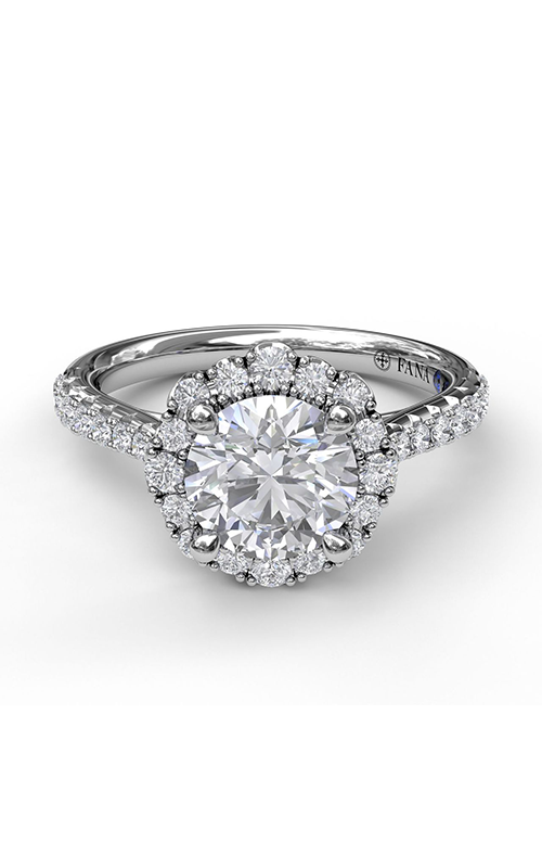 Fana Halo Engagement Ring S3723-Platinum