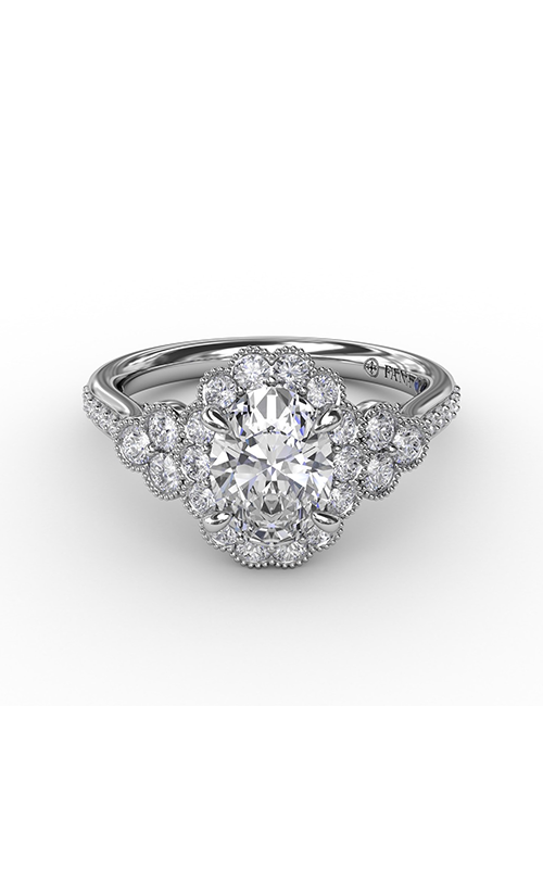 Fana Halo Engagement Ring S3205-18kt-White