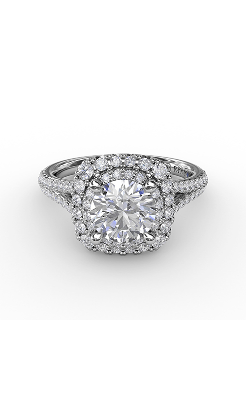 Fana Halo Engagement Ring S3215-18kt-White