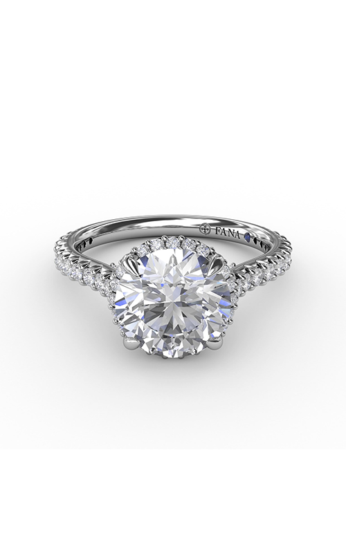 Fana Halo Engagement Ring S3265-18kt-White