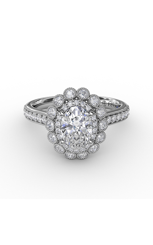 Fana Halo Engagement Ring S3189-18kt-White