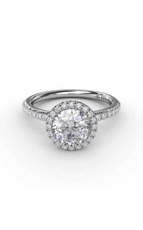 Fana Halo Engagement Ring S3191-18kt-White