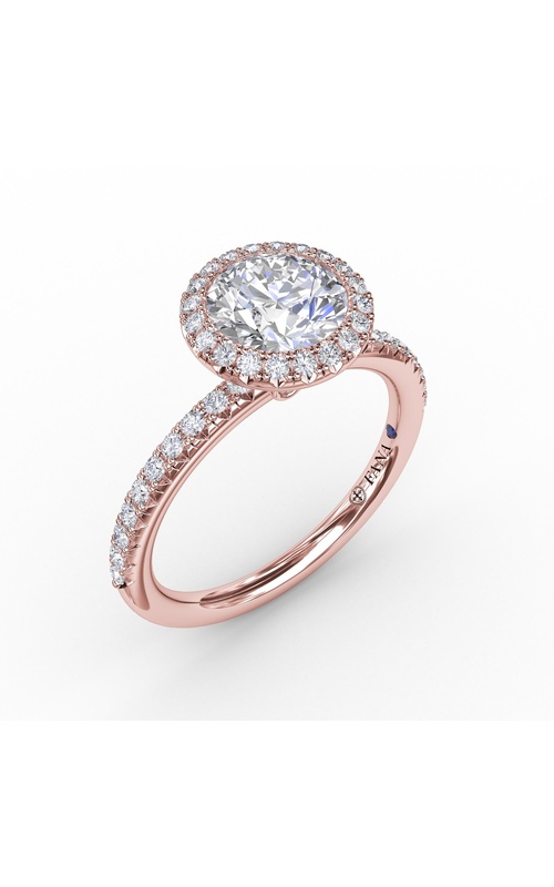 Fana Bridal Engagement Ring S3191-14kt-Rose