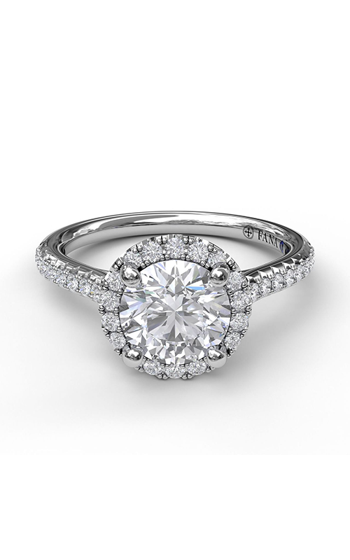 Fana Halo Engagement Ring S3789-14kt-White