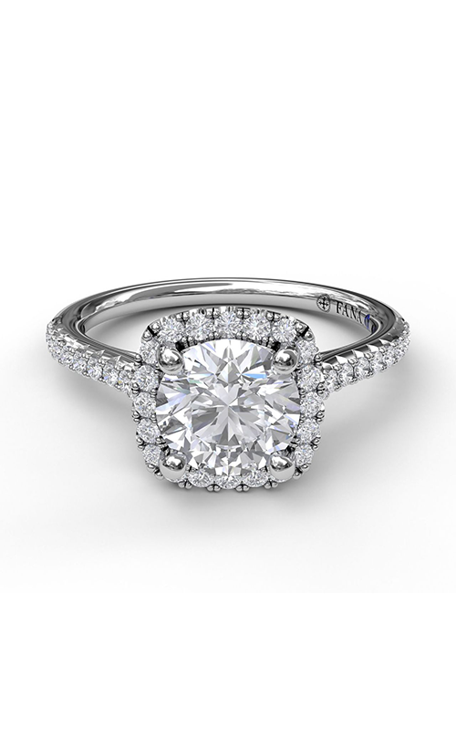 Fana Halo Engagement Ring S3790-14kt-White
