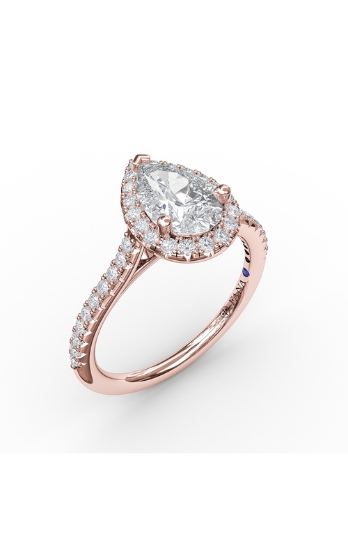 Fana Bridal Engagement Ring S3791-14kt-Rose
