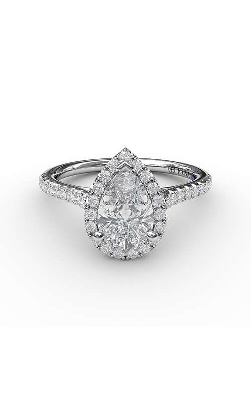 Fana Halo Engagement Ring S3791-18kt-Rose