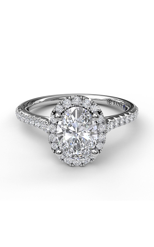 Fana Halo Engagement Ring S3792-18kt-White