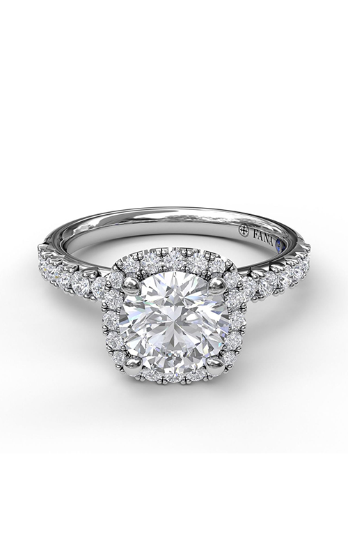Fana Halo Engagement Ring S3817-18kt-White