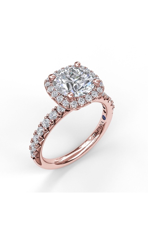 Fana Bridal Engagement Ring S3819-14kt-Rose