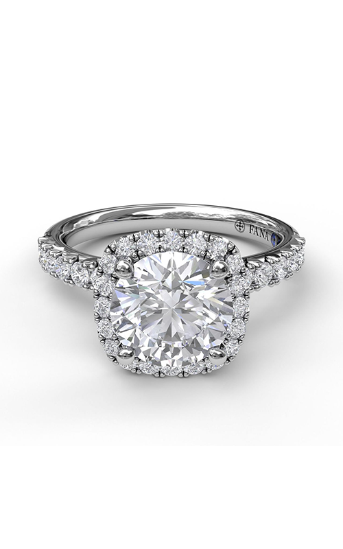 Fana Halo Engagement Ring S3819-Platinum