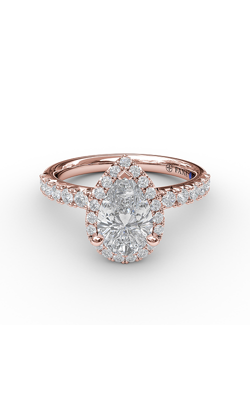 Fana Halo Engagement Ring S3820-18kt-Rose