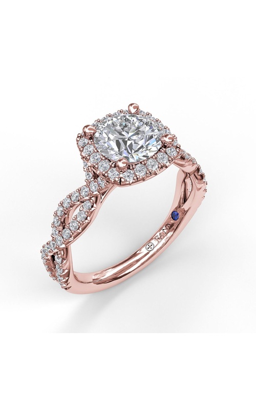 Fana Bridal Engagement Ring S3826-14kt-Rose