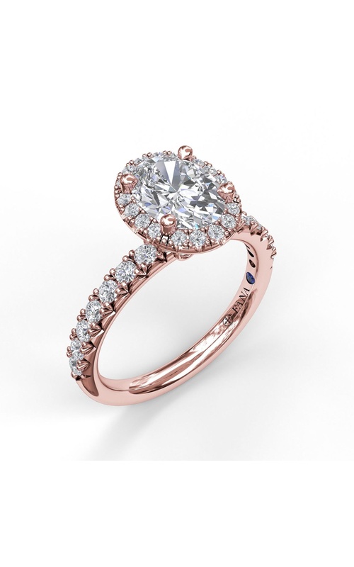 Fana Bridal Engagement Ring S3838-14kt-Rose